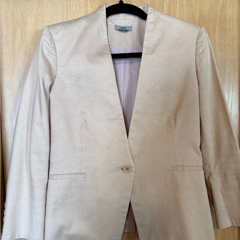 Soft Pink Single-Button Blazer - image 1